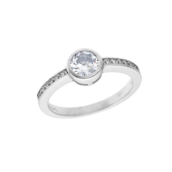 Stříbrný prsten SOLITÉR Velikost prstenu: 64