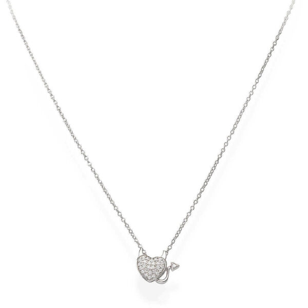Amen Originální stříbrný náhrdelník se zirkony CLHDBB (řetízek