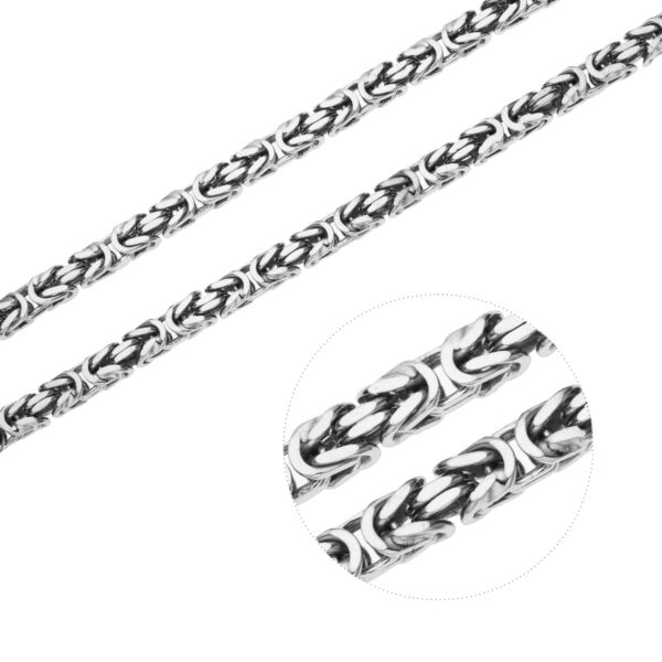 Stříbrný náhrdelník KRÁLOVSKÝ 5mm Délka řetízku: 50 cm