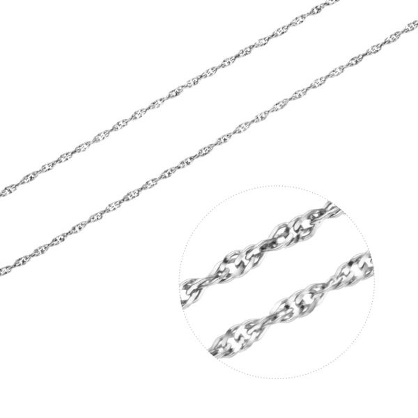 Stříbrný náhrdelník SINGAPORE Délka řetízku: 40 cm