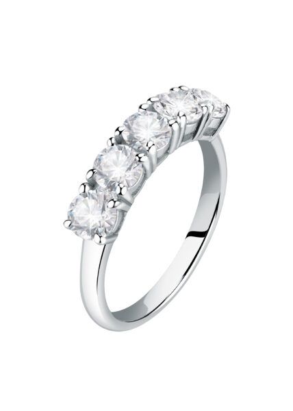 Morellato Moderní stříbrný prsten s čirými zirkony Scintille SAQF141 52 mm