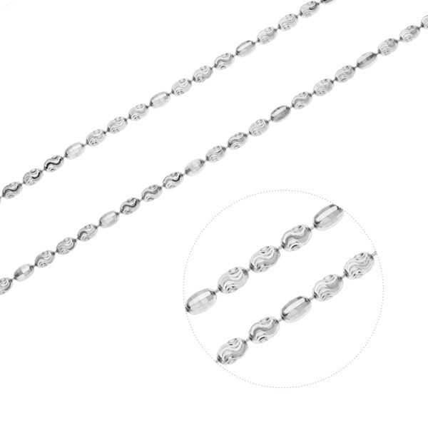 Stříbrný náhrdelník 3+1 VLNKY Délka řetízku: 50 cm