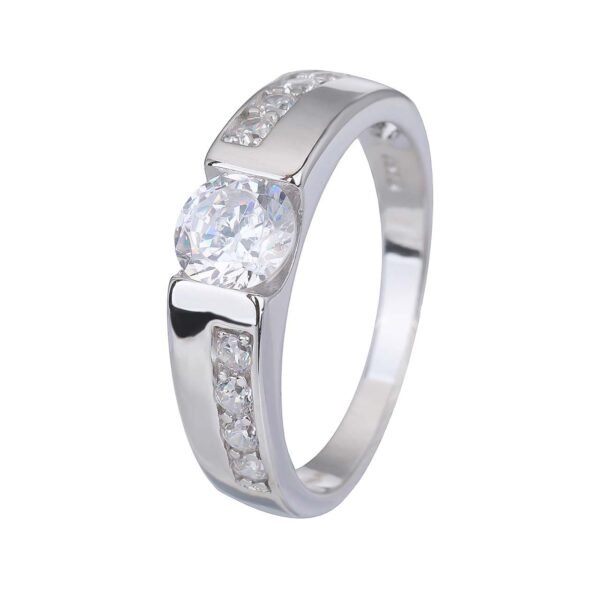 Stříbrný prsten SOLITÉR výrazný Velikost prstenu: 62