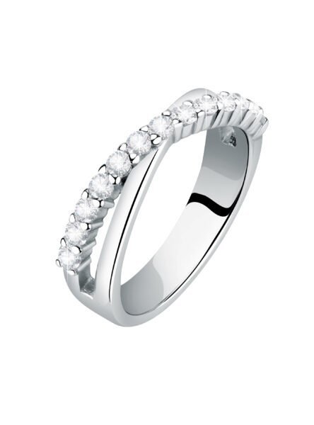 Morellato Elegantní stříbrný prsten se zirkony Scintille SAQF151 58 mm