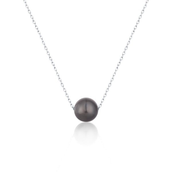 JwL Luxury Pearls Stříbrný náhrdelník s pravou mořskou tahitskou perlou JL0725