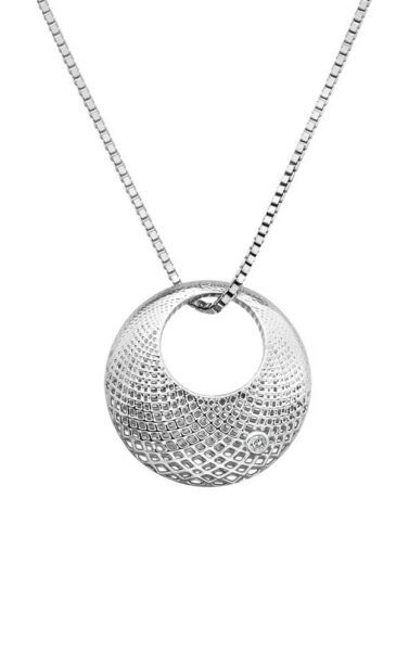 Hot Diamonds Krásný stříbrný náhrdelník s diamantem Quest DP833 (řetízek
