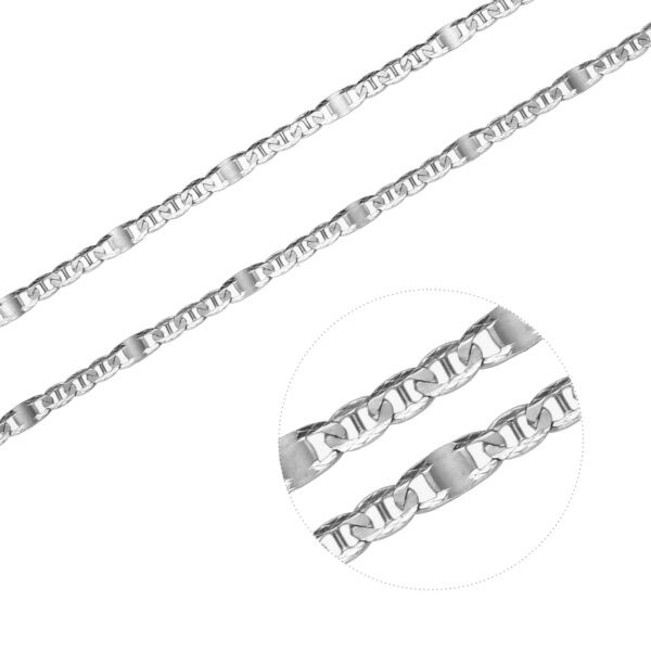 Stříbrný náhrdelník H 3+1 SQUASH 4 mm Délka řetízku: 50 cm