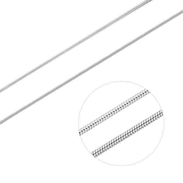 Stříbrný řetízek STRUNKA flexibilní Délka řetízku: 42 cm