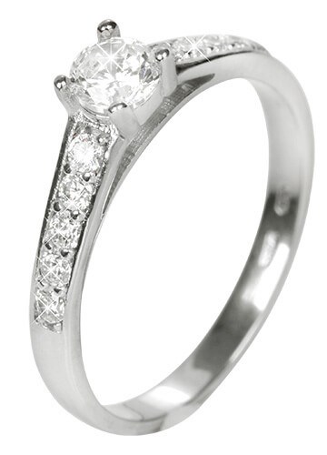 Brilio Dámský prsten s krystaly 229 001 00668 07 55 mm