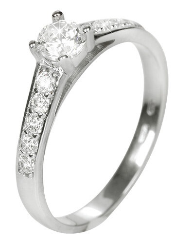 Brilio Dámský prsten s krystaly 229 001 00668 07 54 mm