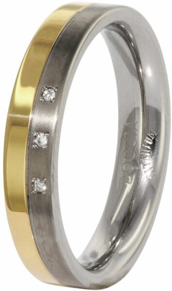 Boccia Titanium Snubní titanový prsten s diamanty 0129-04 55 mm