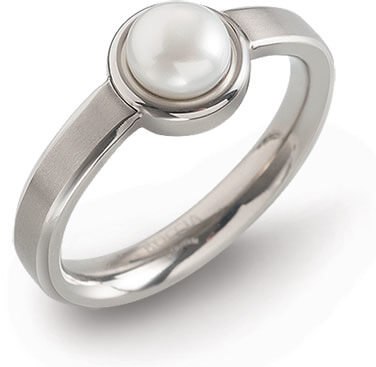 Boccia Titanium Titanový prsten s perlou 0137-01 64 mm