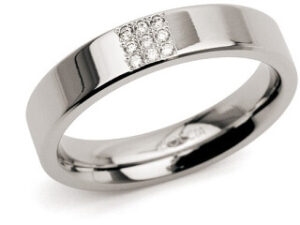 Boccia Titanium Titanový prsten s diamanty 0121-02 49 mm