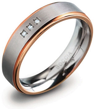 Boccia Titanium Titanový snubní prsten 0134-02 49 mm