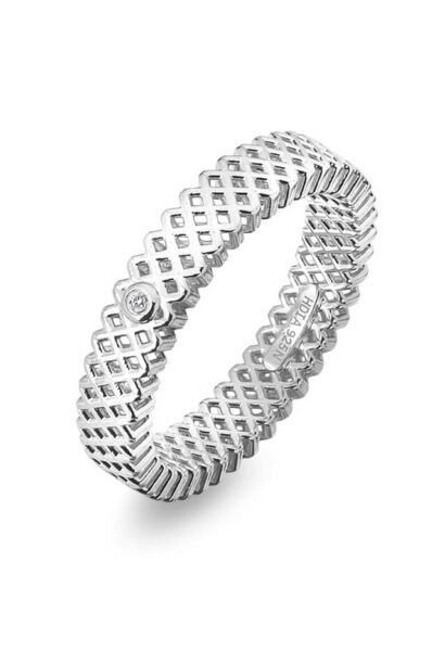 Hot Diamonds Luxusní stříbrný prsten s diamantem Quest Filigree DR222 54 mm