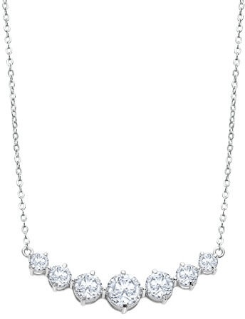 Lotus Silver Luxusní stříbrný náhrdelník s čirými krystaly Swarovski LP2013-1/1