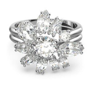 Swarovski Třpytivý prsten s krystaly Gema 5644663 50 mm