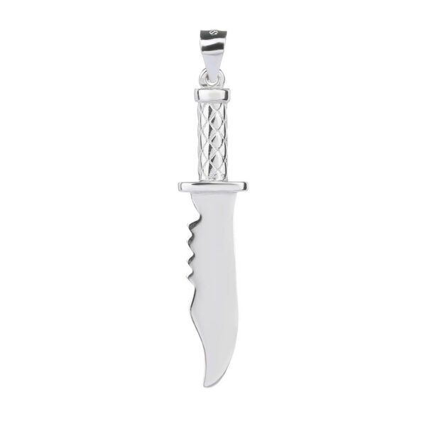 Stříbrný přívěsek RAMBO BAJONET nůž na přežití