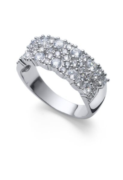 Oliver Weber Luxusní stříbrný prsten s kubickými zirkony Cleopatra 63284 54 mm