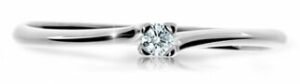 Cutie Diamonds Třpytivý prsten z bílého zlata s briliantem DZ6733-2948-00-X-2 53 mm