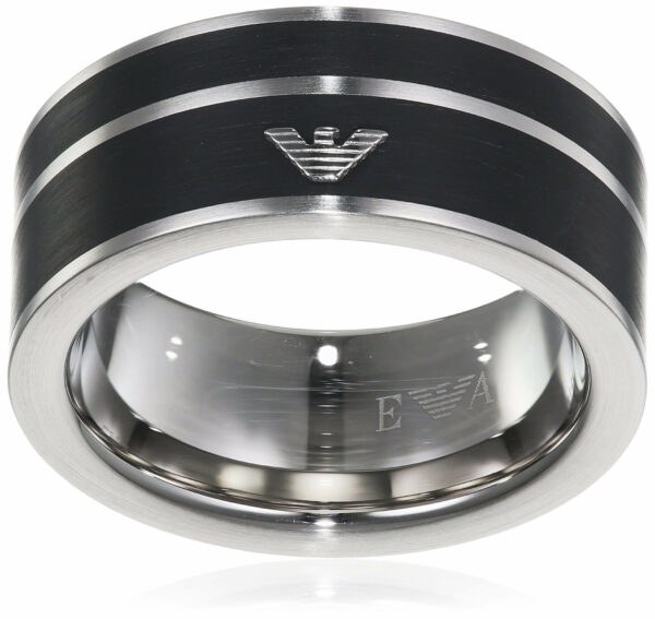 Emporio Armani Moderní ocelový prsten EGS2032040 62 mm