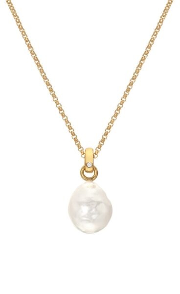 Hot Diamonds Pozlacený náhrdelník s diamantem a perlou Jac Jossa Soul DP897 (řetízek