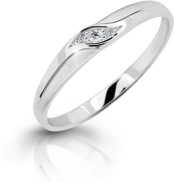 Cutie Diamonds Elegantní prsten z bílého zlata s brilianty DZ6815-2844-00-X-2 56 mm