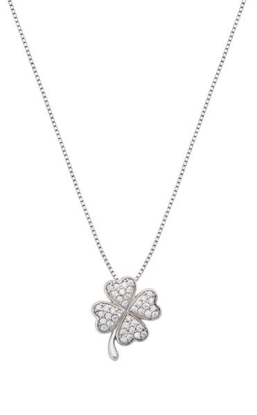 Amen Nadčasový stříbrný náhrdelník pro štěstí Luck CLPQUBBZ (řetízek