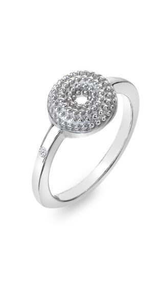Hot Diamonds Krásný stříbrný prsten s diamantem Forever DR246 55 mm