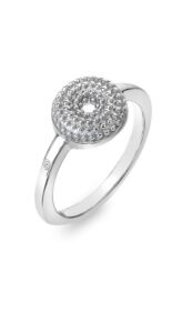 Hot Diamonds Krásný stříbrný prsten s diamantem Forever DR246 54 mm