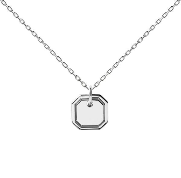 PDPAOLA Elegantní stříbrný náhrdelník OCTET Silver CO02-435-U (řetízek