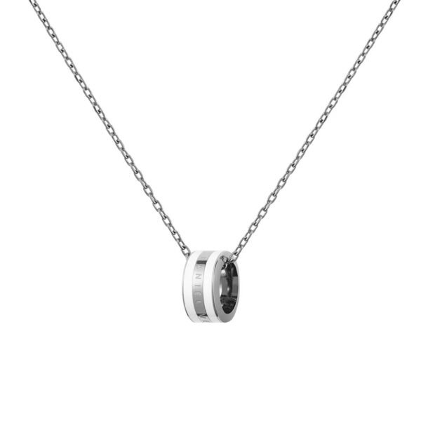 Daniel Wellington Stylový ocelový náhrdelník s kruhovým přívěskem Emalie DW00400304