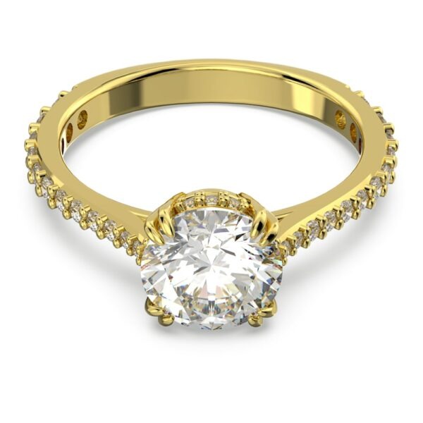 Swarovski Nádherný pozlacený prsten s krystaly Constella 5642619 50 mm
