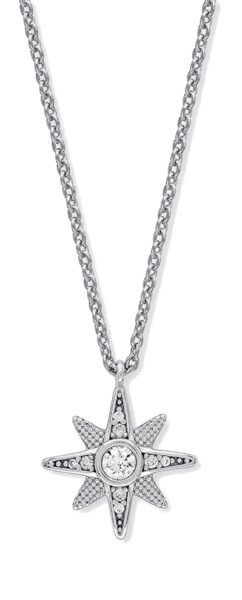 Engelsrufer Třpytivý stříbrný náhrdelník s kubickými zirkony ERN-NSTAR-ZI (řetízek