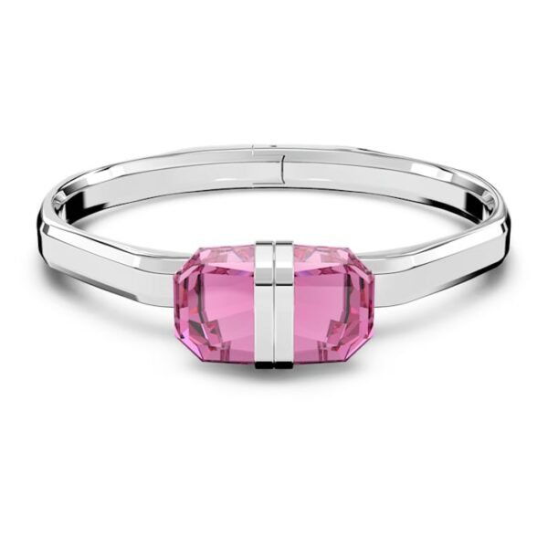Swarovski Krásný pevný náramek s růžovými krystaly Lucent 5633628 S (5