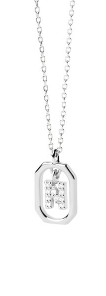 PDPAOLA Půvabný stříbrný náhrdelník písmeno "N" LETTERS CO02-525-U (řetízek