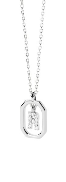 PDPAOLA Půvabný stříbrný náhrdelník písmeno "R" LETTERS CO02-529-U (řetízek
