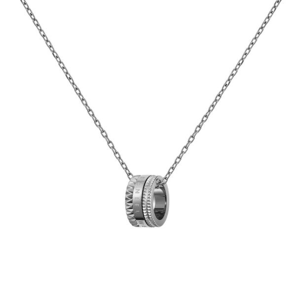 Daniel Wellington Stylový ocelový náhrdelník s kruhovým přívěskem Elevation DW00400195