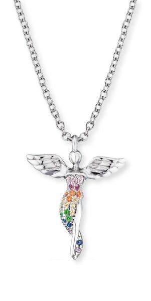Engelsrufer Stříbrný náhrdelník Anděl ERN-LILANGEL-ZIM (řetízek