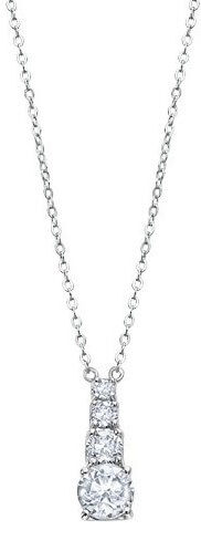 Lotus Silver Třpytivý stříbrný náhrdelník s čirými krystaly Swarovski LP2012-1/1