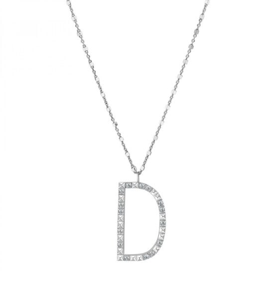 Rosato Stříbrný náhrdelník s přívěskem D Cubica RZCU04 (řetízek