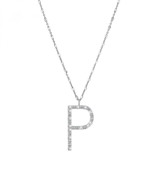 Rosato Stříbrný náhrdelník s přívěskem P Cubica RZCU16 (řetízek