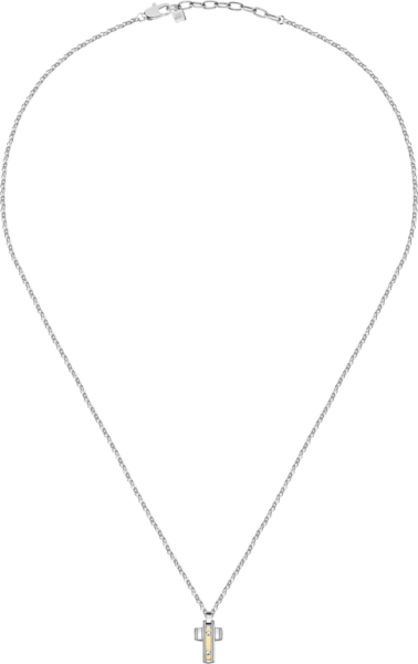 Morellato Pánský ocelový náhrdelník Křížek Gold SATM02