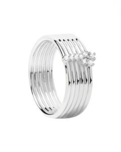 PDPAOLA Nadčasový stříbrný prsten se zirkony SUPER NOVA Silver AN02-614 52 mm