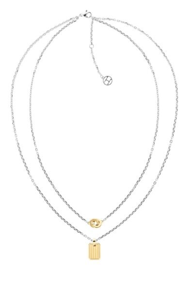 Tommy Hilfiger Stylový dvojitý bicolor náhrdelník z oceli 2780691
