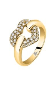 Morellato Romantický pozlacený prsten z oceli Bagliori SAVO280 54 mm