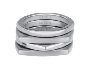 BREIL Moderní sada ocelových prstenů New Tetra TJ301 57 mm