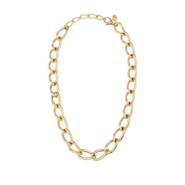 BREIL Výrazný pozlacený náhrdelník Join up TJ2922