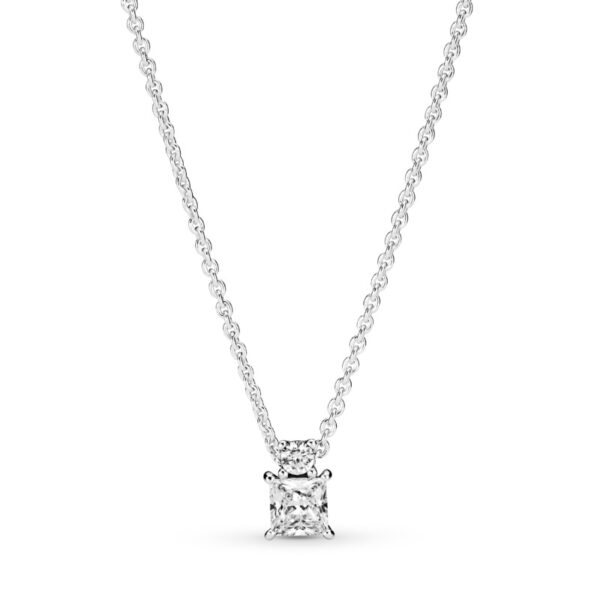 Pandora Jemný stříbrný náhrdelník se zirkony Timeless 390048C01-45 (řetízek