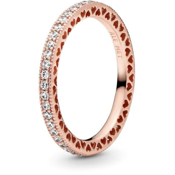 Pandora Luxusní bronzový prsten 180963CZ 58 mm
